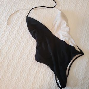 Victoria Secret plunging neckline cheeky one piece.